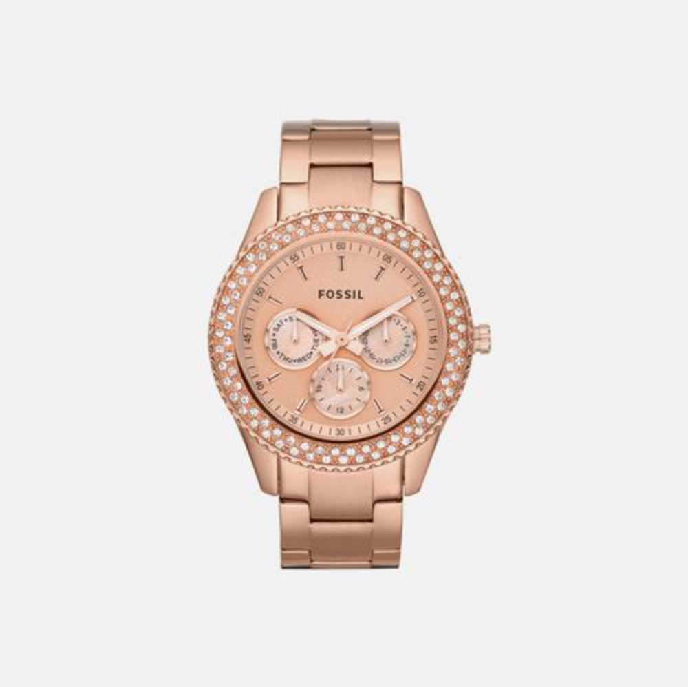 Rose Gold Fossil Watch